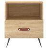vidaXL Tables de chevet 2 pcs ch&ecirc;ne sonoma 40x35x47,5 cm