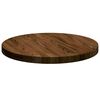 vidaXL Plateau de table Marron clair Ø 40 x 2.5 cm Chêne massif
