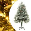 vidaXL Sapin de Noël pré-éclairé et pommes de pin vert 150cm PVC et PE