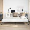 vidaXL Cadre de lit sans matelas pliable blanc 107x203 cm acier