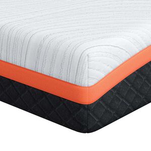 vidaXL Matelas Blanc et Noir 80 x 160 cm Mousse Infus&eacute;e de Gel