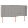 vidaXL Sommier &agrave; lattes de lit avec matelas Gris clair 200x200cm Tissu