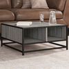 vidaXL Table basse sonoma gris 60,5x60,5x30 cm bois d'ing&eacute;nierie/m&eacute;tal