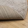 vidaXL Tapis shaggy PAMPLONA poils longs moderne beige Ø 80 cm