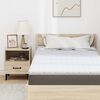 vidaXL Surmatelas en Coco Blanc 90 x 190 cm Tissu jacquard