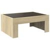 vidaXL Table basse avec LED infini ch&ecirc;ne sonoma 70x50x30 cm