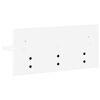 vidaXL Porte-manteau mural Blanc 40 x 10,5 x 18 cm Bois d'ing&eacute;nierie