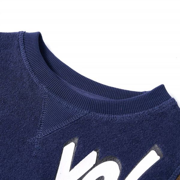 Sweatshirt pour enfants bleu marine fonc&eacute; 116