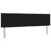 vidaXL T&ecirc;te de lit LED avec bandes LED Noir 180 cm tissu