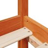 vidaXL Cadre de lit sans matelas cire marron 135x190cm bois pin massif