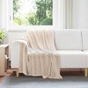 vidaXL Jet&eacute; Beige 130 x 150 cm Toison
