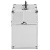vidaXL Mallette à maquillage 38x23x34 cm argenté aluminium