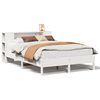 vidaXL Lit bibliothèque sans matelas blanc 140x200 cm bois pin massif