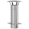 vidaXL Extension de Conduit Argent&eacute; 35 x 35 x 65 cm Acier inoxydable