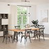 vidaXL Pieds de table &agrave; manger en forme de A, 2 pi&egrave;ces, 50 x (72-73) cm, acier