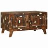 vidaXL Table basse Multicolore 80 x 54 x 45 cm Bois Recycl&eacute; Solide