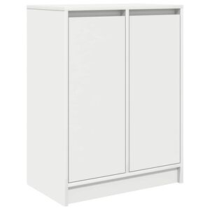vidaXL Buffet blanc 57x34x76 cm bois d'ing&eacute;nierie