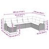 vidaXL Ensemble de Canap&eacute;s avec coussin 8 pcs Noir polyrotin