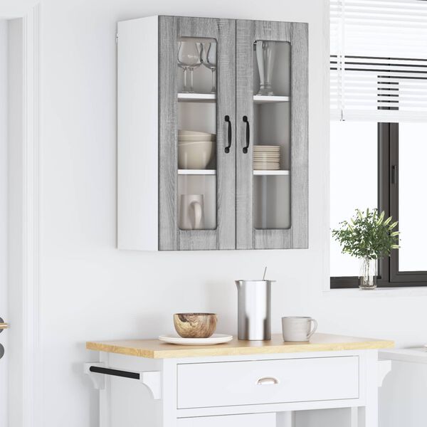 vidaXL Armoire de cuisine Gris Sonoma 60 x 31 x 80 cm