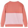 Sweat-shirt enfants bloc de couleurs rose 140