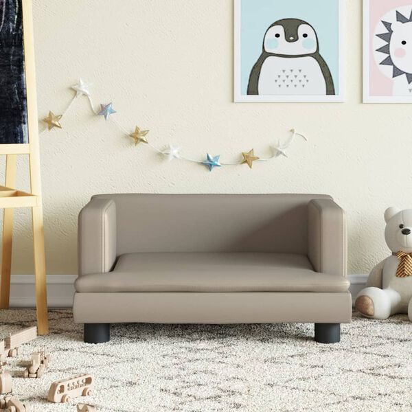 vidaXL Canap&eacute; pour enfants cappuccino 60x40x30 cm similicuir