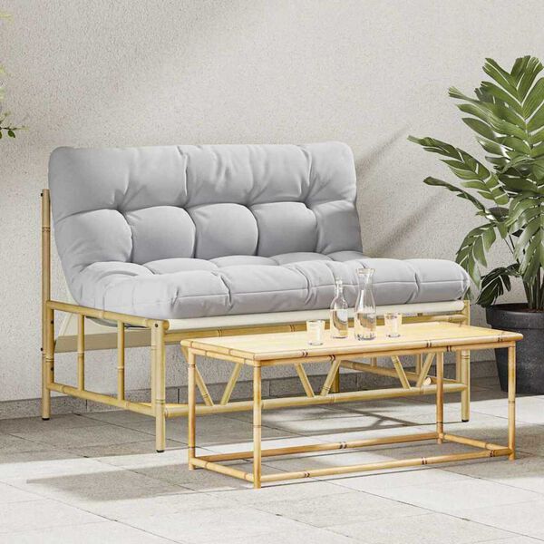 vidaXL Banc de jardin Gris clair 110 x 75 x 71 cm Acier