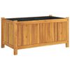 vidaXL Jardini&egrave;re avec doublure 80x42x40 cm bois massif d'acacia