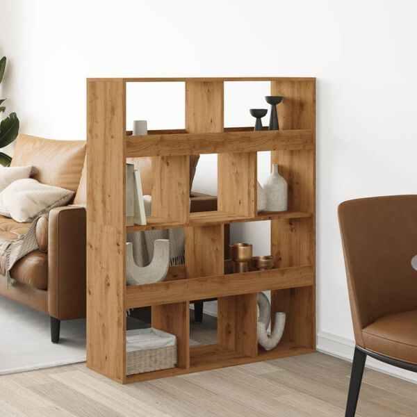 vidaXL Cloison de s&eacute;paration ch&ecirc;ne artisanal bois d'ing&eacute;nierie
