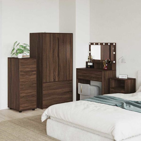 vidaXL Armoire de rangement Ch&ecirc;ne brun 40 x 48 x 105 cm
