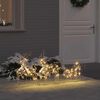 vidaXL Rennes LED avec 60 LED 3 pcs Blanc chaud PET