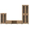 vidaXL Ensemble meuble TV FLORIN Ch&ecirc;ne artisanal Bois d'ing&eacute;nierie