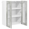 vidaXL Armoire suspendue Gris b&eacute;ton 60 x 31 x 80 cm Bois d'ing&eacute;nierie