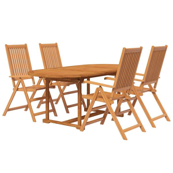 vidaXL Ensemble à manger de jardin 7 pcs Bois d'acacia massif