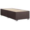 vidaXL Cadre de lit sans matelas marron fonc&eacute; 100x200 cm tissu