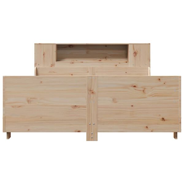 vidaXL Cadre de lit sans matelas 135x190 cm bois de pin massif