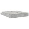 vidaXL Cadre de lit avec rangement Gris b&eacute;ton 180 cm Bois d'ing&eacute;nierie