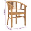 vidaXL Ensemble &agrave; manger de jardin 3 pcs Bois de teck solide