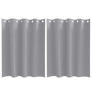 vidaXL Rideaux occultants avec anneaux 2 pcs Gris clair 140 x 140 cm