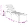 vidaXL Transat Gris 200 x 55 x 35 cm Bois d'Acacia Massif