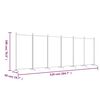vidaXL Cloison de s&eacute;paration 6 panneaux Blanc 520x180 cm Tissu
