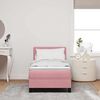 vidaXL Lit &agrave; ressort LED avec matelas Rose 80 x 200 cm Velours