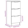 vidaXL Buffets 2 pcs vieux bois 30x30x70 cm bois d'ing&eacute;nierie