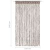 vidaXL Rideau en macram&eacute; Taupe 140x240 cm Coton