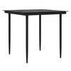 vidaXL Ensemble de salle &agrave; manger pour jardin 3 pcs Noir polyrotin
