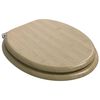 vidaXL Si&egrave;ge de toilette 2 pcs Couleur bambou clair 44 x 38 cm