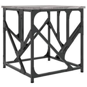 vidaXL Table basse sonoma gris 45x45x47,5 cm bois d'ing&eacute;nierie