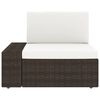 vidaXL Salon de jardin 8 pcs R&eacute;sine tress&eacute;e Marron