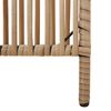 vidaXL Cloison de s&eacute;paration 3 panneaux beige r&eacute;sine tress&eacute;e