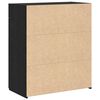 vidaXL Armoire de rangement avec tiroir Ch&ecirc;ne noir 80 x 42.5 x 93.5 cm