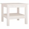 vidaXL Table basse blanche 45 x 45 x 40 cm Bois de pin massif